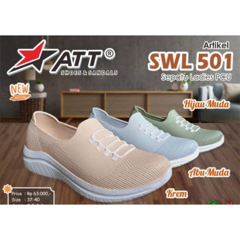Att Sepatu Slip On SWL 501 Warna Original