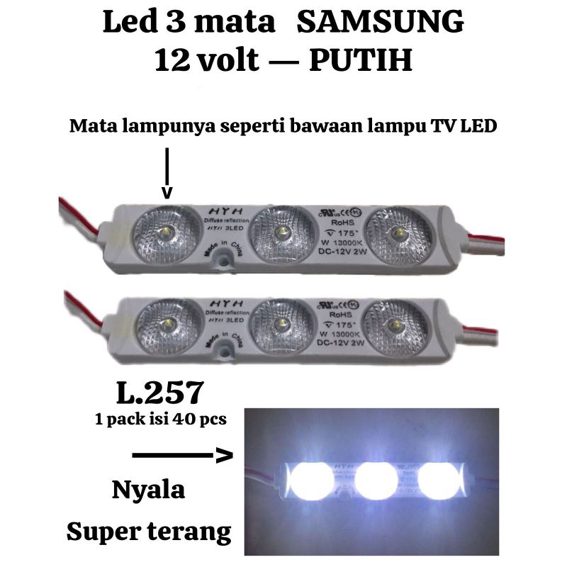 Led Display 3 Mata Samsung 12 Volt