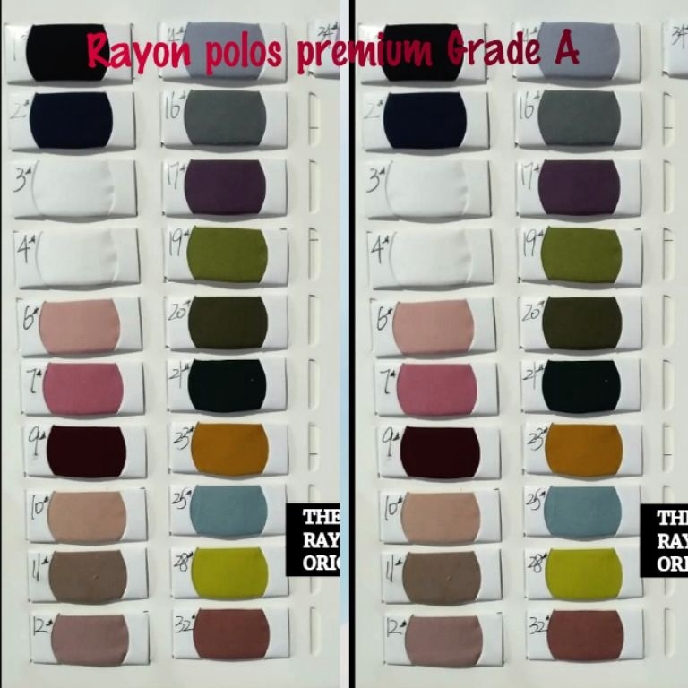 Cuma Sehari Kain Rayon Polos Premium Grade A