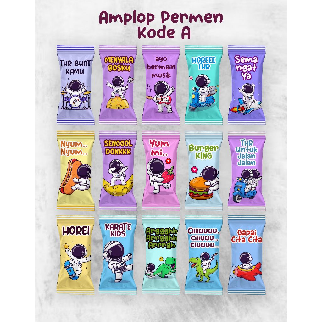

[15 pcs] Amplop Permen, Amplop Permen Snack, Amplop Lebaran Permen, Amplop Bentuk Permen, Amplop Lebaran Snack Permen, Amplop Lebaran 2024