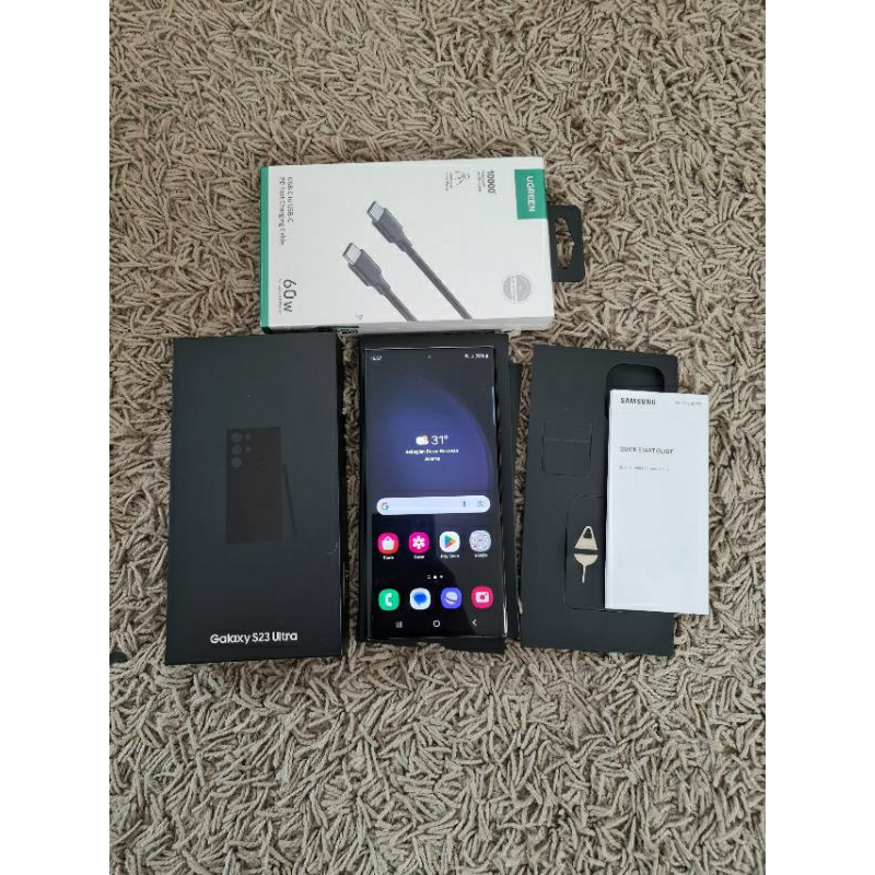 samsung s23 ultra 5g 12/256gb sein second no minus murah