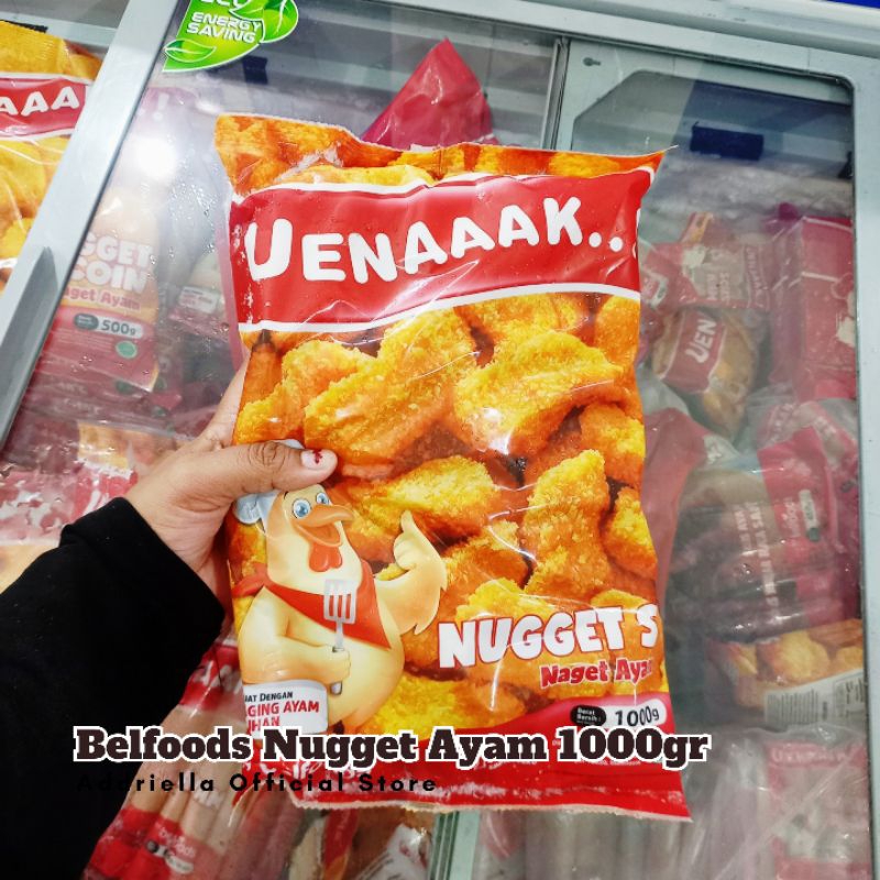 

ADDRIELLA Belfoods Nugget Ayam Uenaaak 1000gr | Belfoods/Frozenfood/Frozenfood Murah