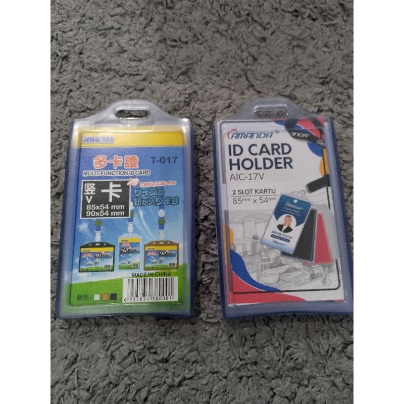 

CASING ID CARD AMANDA AIC-17V TRANSPARAN LENTUR 2 SISI (1 Pack isi 5pcs)