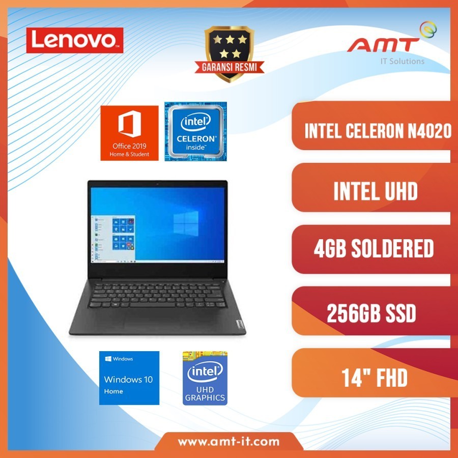 Lenovo IdeaPad Slim 3i 14IGL05 - N4020 4GB 256GB SSD 14" WIN10 OHS