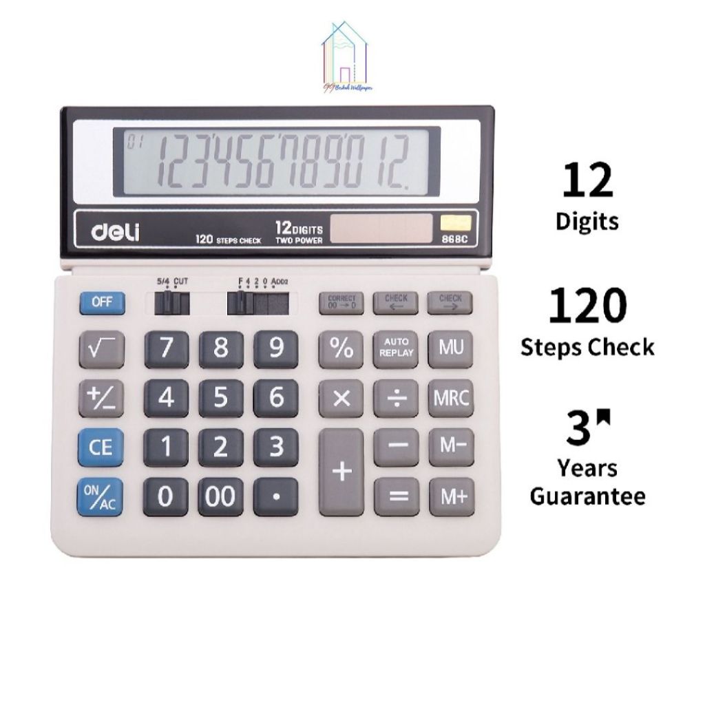 

DELI KALKULATOR MEJA 12 DIGIT DESKTOP CALCULATOR ABU-ABU GARANSI 3 TAHUN ALAT TULIS KANTOR SEKOLAH KULIAH C868C