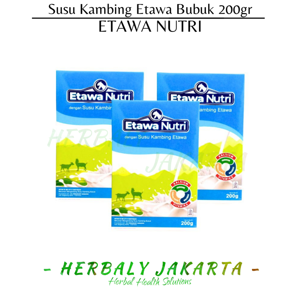 

ETAWA NUTRI Susu kambing etawa bubuk murni kemasan 200gr
