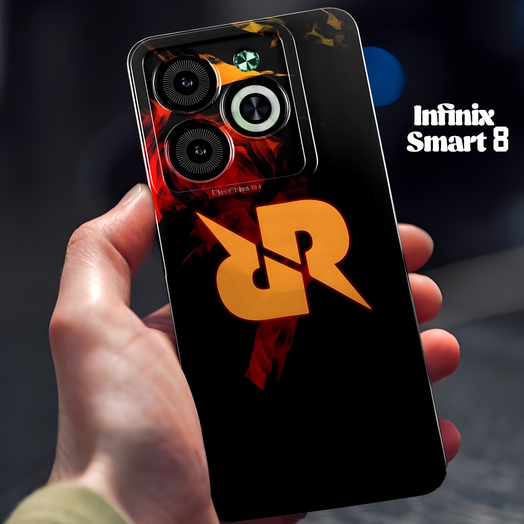 Case INFINIX SMART 8 2023 - APS01 - Fashion Case RRQ - Case Logo RRQ Softcase INFINIX SMART 8 Terbar