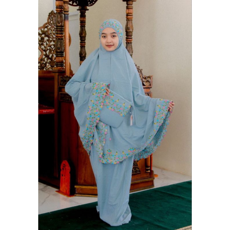 Mukena Hawa Bordir New Motif