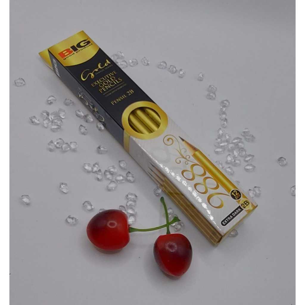 

(12 pcs pencil ) PENSIL GOLD / PENSIL BiG GOLD 2B