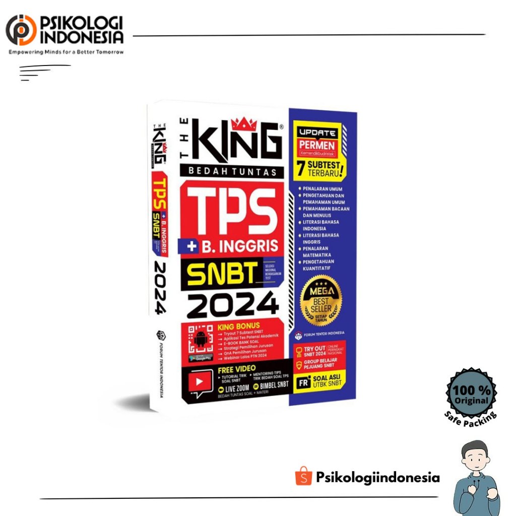 The King SNBT 2024 - The King Bedah Tuntas TPS Plus Bahasa Inggris SNBT 2024