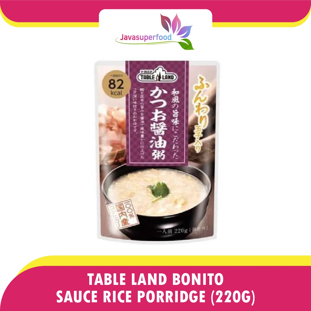 

Table Land Instant Porridge 220gr (Bubur Instan) - Bonito