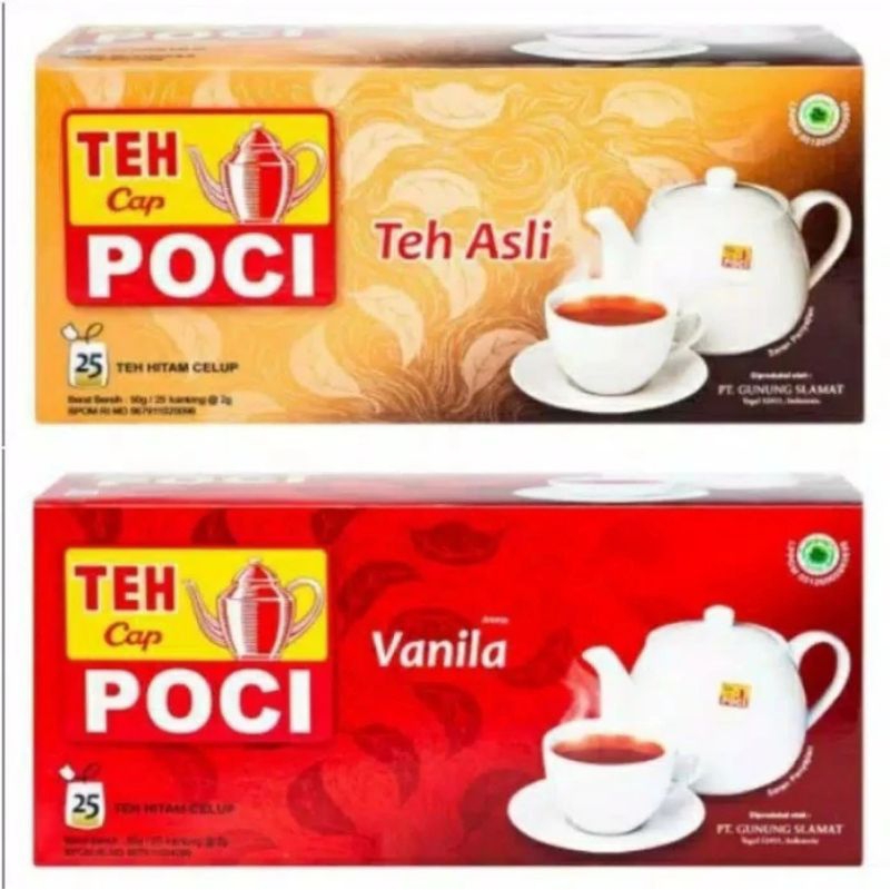 

Teh Poci teh celup original/vanila 25 Kantong