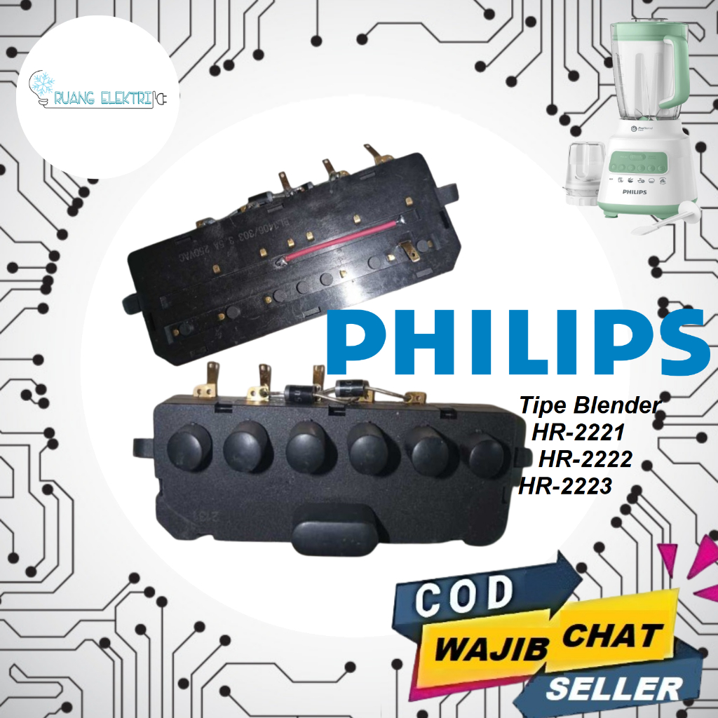 saklar blender  PHILIPS HR 2222