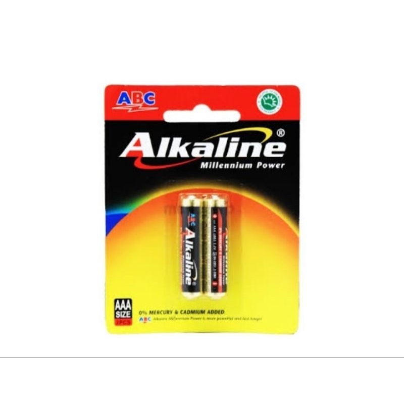 Baterai Alkaline A3 (isi 2 pc )/Baterai ABC Alkaline AAA (A3)