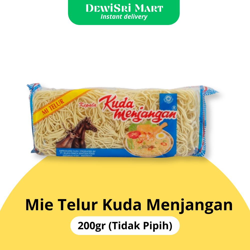 

Mie Telur Kuda Menjangan 200gr (tidak pipih) - Dewi Sri Mart