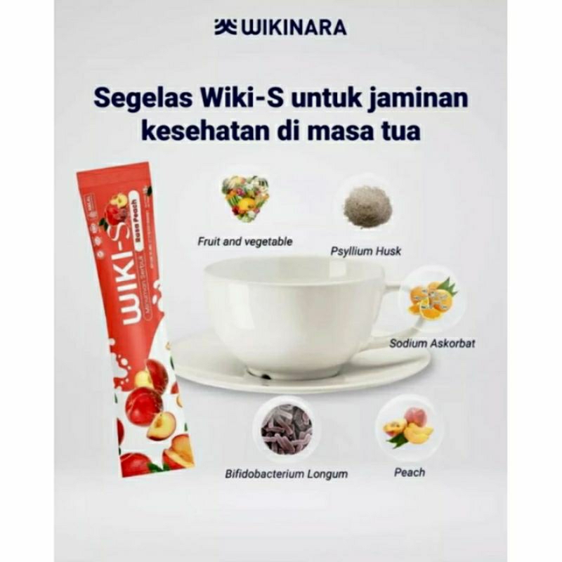 

Wiki S Minuman fiber menurunkan BB & mencerahkan kulit by Dr.Oky pratama ecer 1 sachet