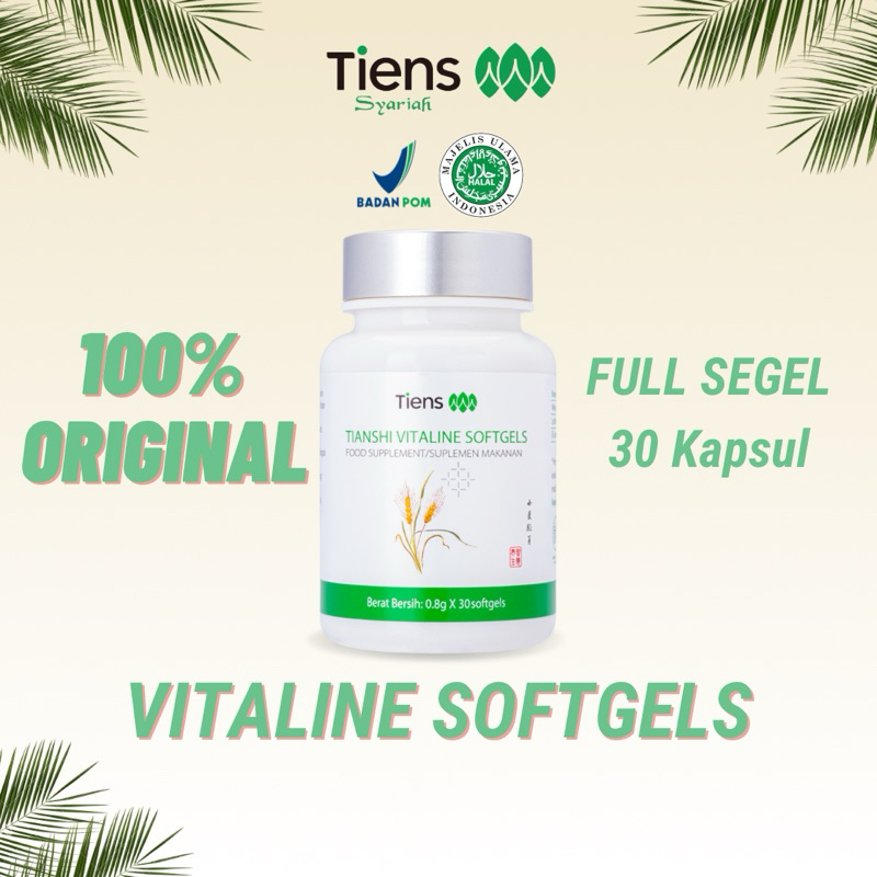 Pemutih Badan Tiens Vitaline Softgel Original 100% Mencerahkan Tubuh secara alami