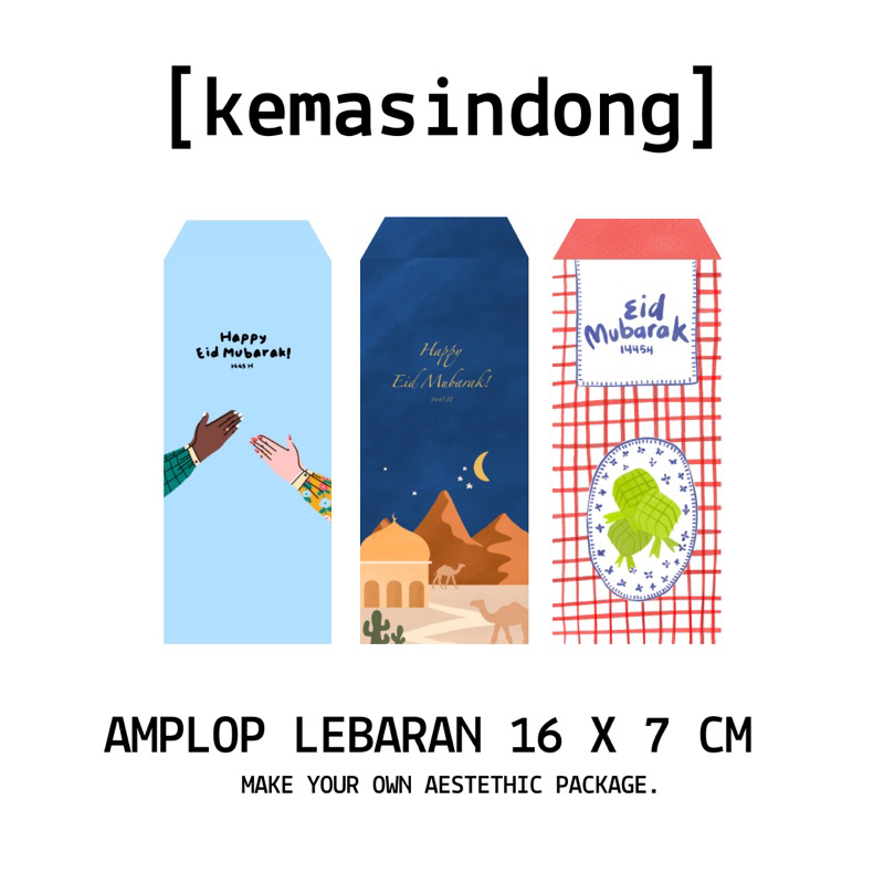 

KEMASINDONG AMPLOP LEBARAN 16x7 CM SERIES 1 (ISI 10 PCS)