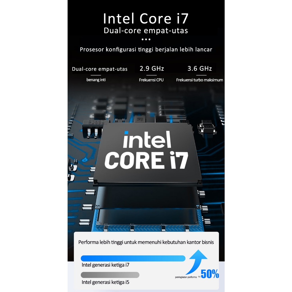 【FREE Install】PC komputer gaming all in one  full set baru core i7 22/24 inch ram8+512gb SSD editing install windows/office-6