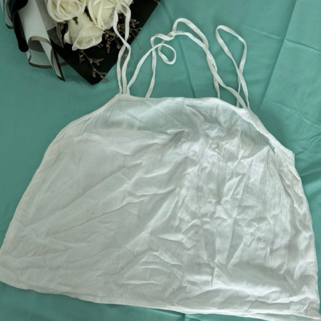 TANKTOP H&M PUTIH TALI TIPIS MURAH