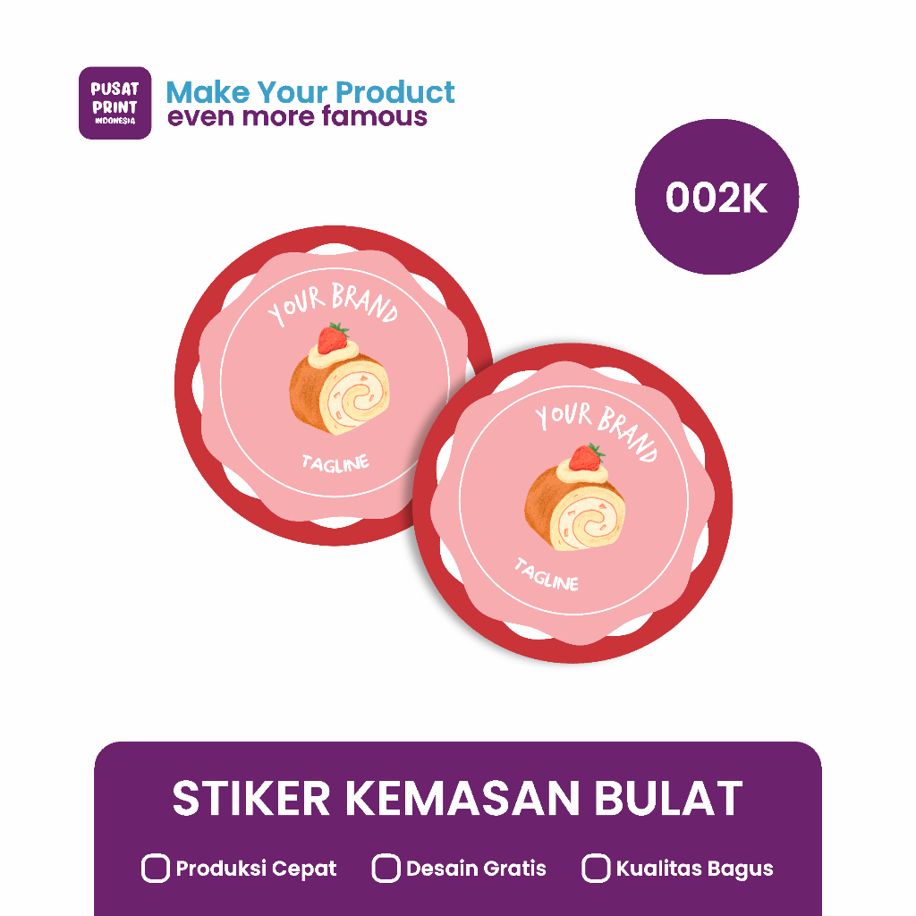 

Stiker Kemasan Bulat 002K