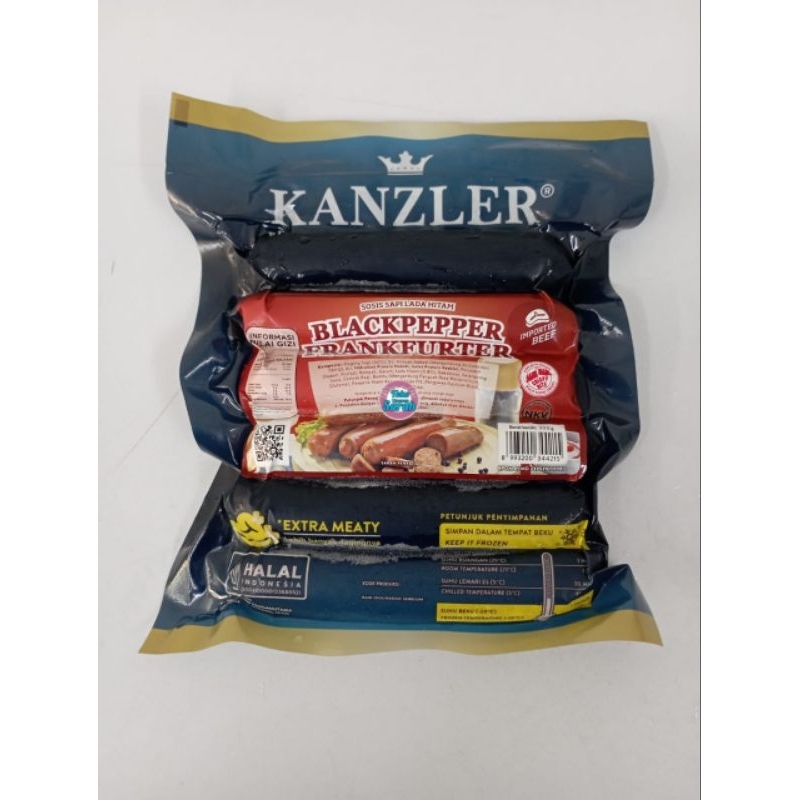

Kanzler Blackpepper Frankfurter sosis sapi lada hitam