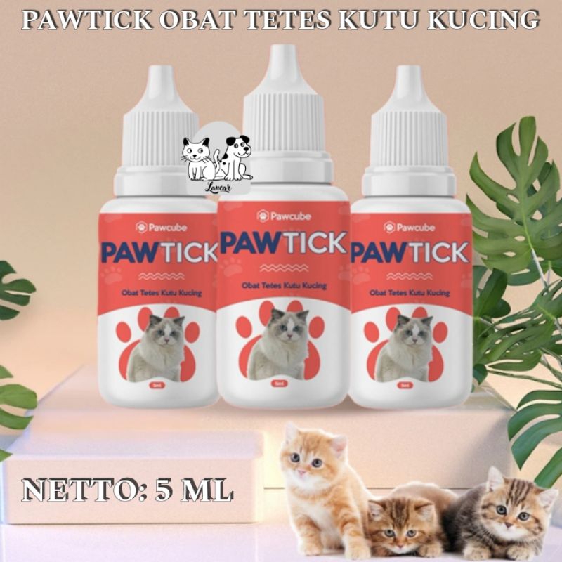 PAWTICK Obat Tetes Kutu Kucing 5ml / Obat Tetes Pembasmi Kutu Kucing