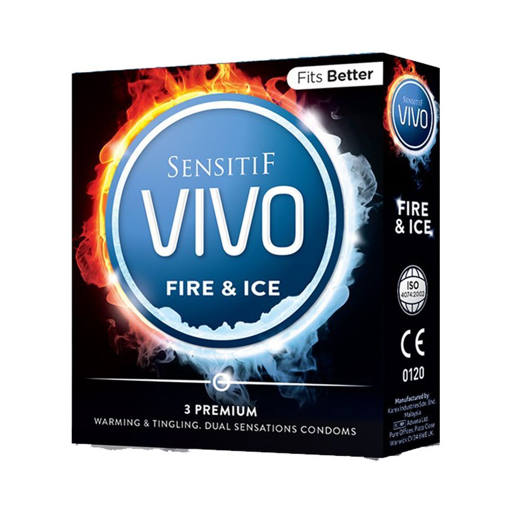 VIVO Sensitif Fire & Ice 3's ~ Alat Kontrasepsi Pria..untuk Meningkatkan Hubungan Pasutri   [HERBALS