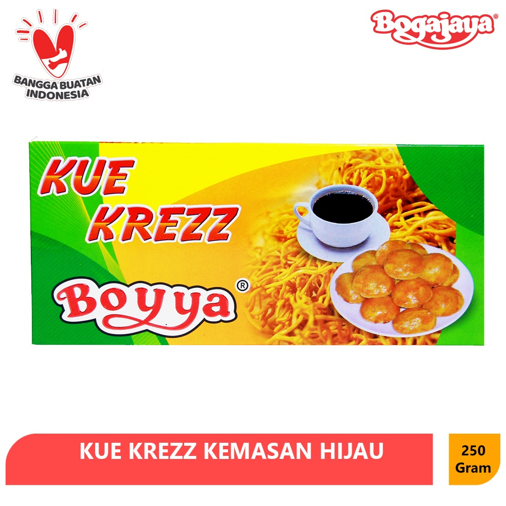 

KUE KREZZ ISI MIE BOYYA KHAS SURABAYA KEMASAN 250 GRAM / KUE KREZZ OLEH-OLEH SURABAYA (KEMASAN HIJAU)-OFFICIAL STORE BOGAJAYA//ORIGINAL