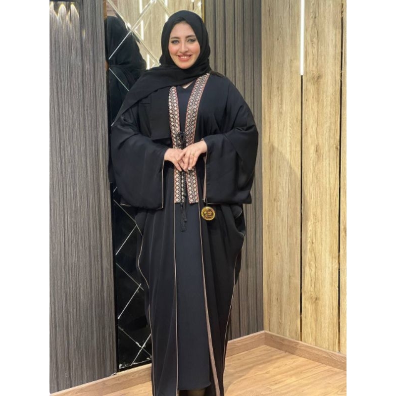 Abaya Arab Inner + Outer Bestsellers // Free Pashmina // abaya inport original.