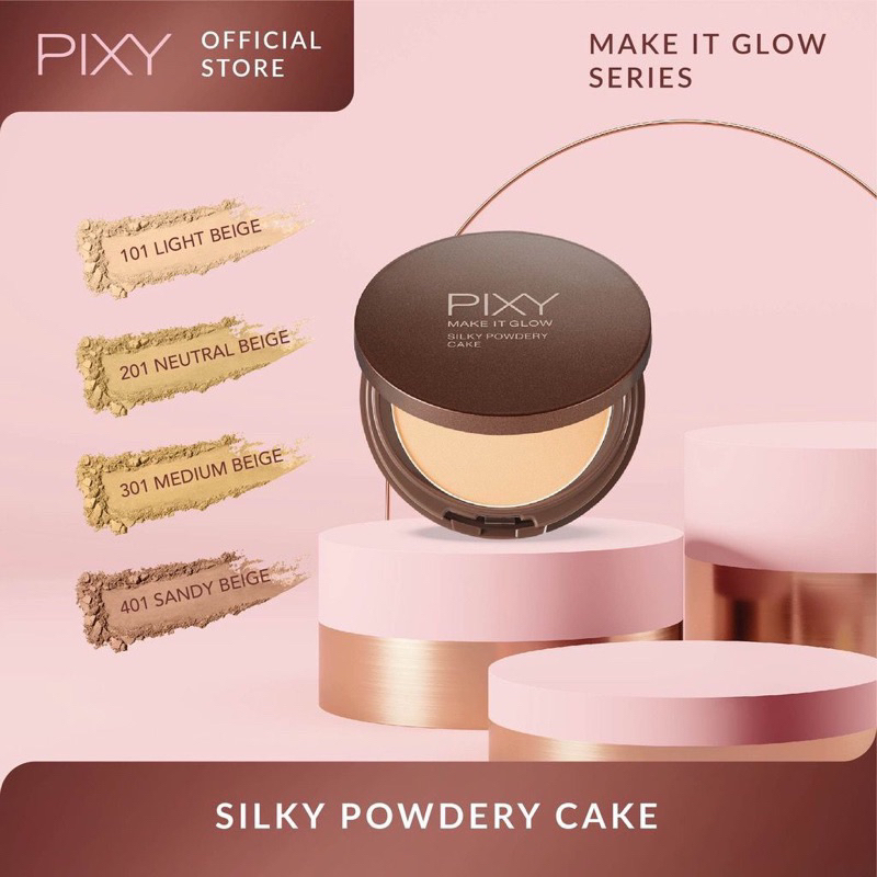 PIXY MAKE IT GLOW TWO WAY CAKE SILKY POWDERY CAKE / PIXY TWC SILKY REFILL