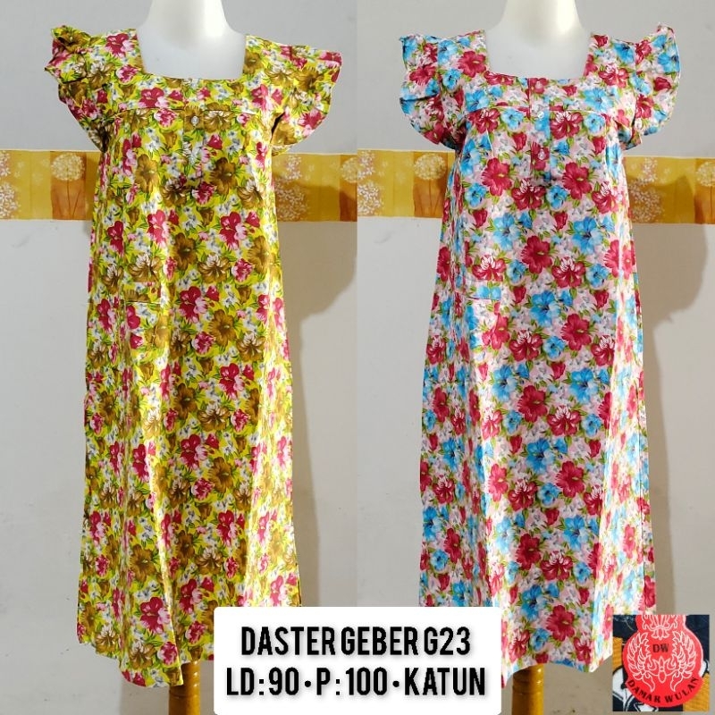 DAMAR WULAN Daster Geber Bumil dan Busui Baju Tidur Wanita Daster Bunga Katun