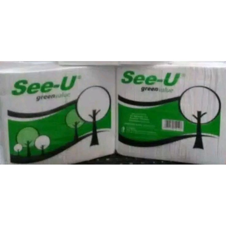 Cuci Gudang Tissu See U 65gr 2 Ply  Tisu Facial See U Green Value 2 ply 1kg bisa muat 2 tissue facia