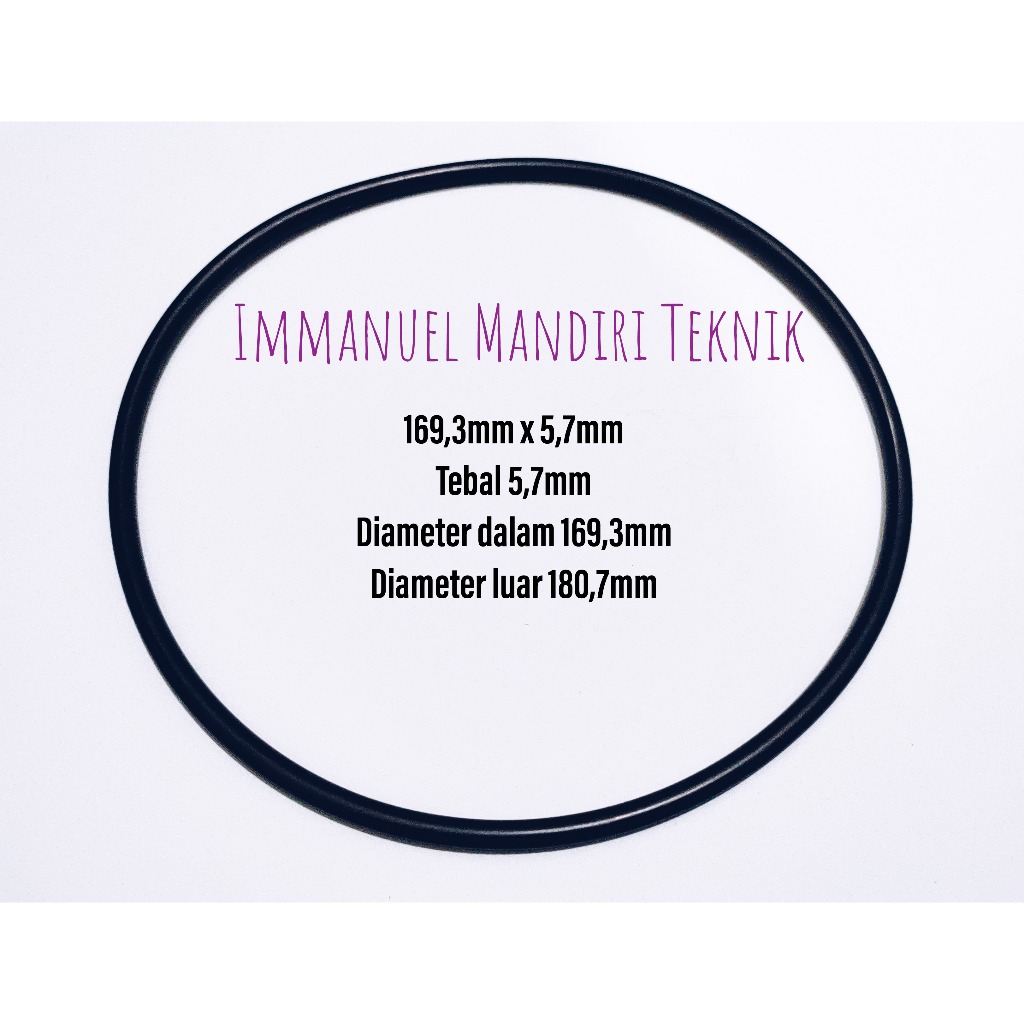 O-ring 5,7 x 169,3mm / Seal Karet 5,7mm x 169,3mm / O ring NBR