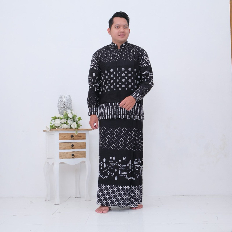 BAJU KOKO DAN SARUNG BATIK / SETELAN SARUNG DAN KOKO BATIK PREMIUM