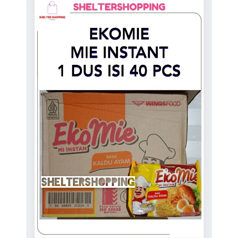 

(INSTANT & SAMEDAY) EKOMIE Kaldu Ayam 1 Dus isi 40 Bks