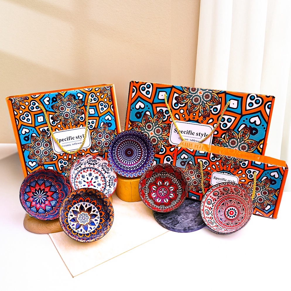 Lariza CODHampers Mangkok Set Japanesse  Mangkok Souvenir Bohemian Style  Bowl Set Japanesse Souveni
