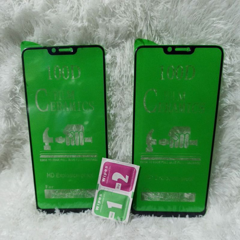 TG Temperd Glass Oppo A3S/C1 TG Clear Spy CRAMIC Pelindung Layar HP