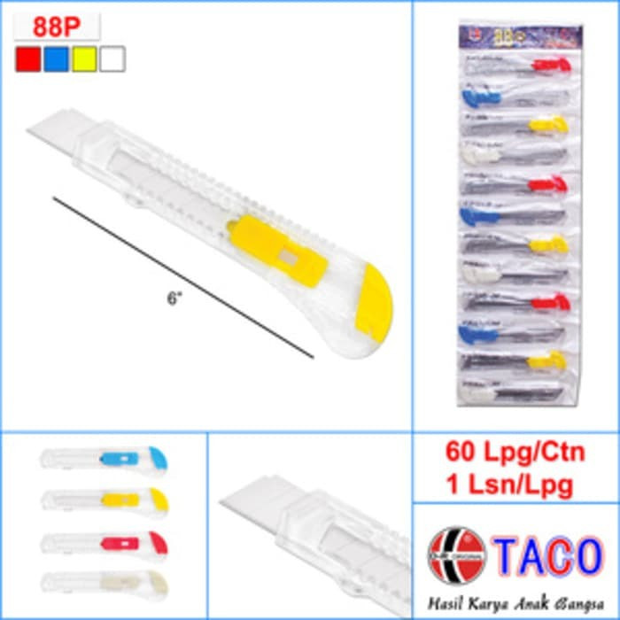 

Cutter Taco Besar Transparan 88 Premium Murah