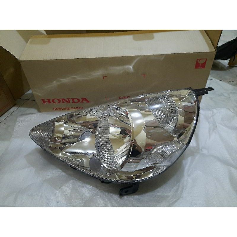 headlamp lampu depan honda jazz chrome 2003 2004 2005 2006 ori