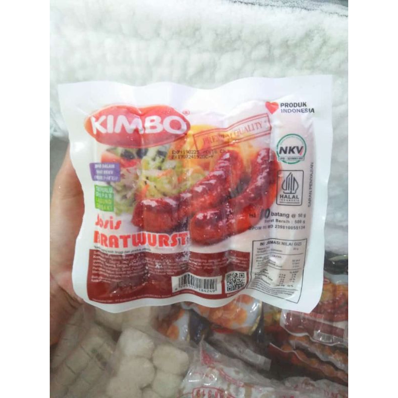 

Sosis Kimbo Bratwurst ori isi 10