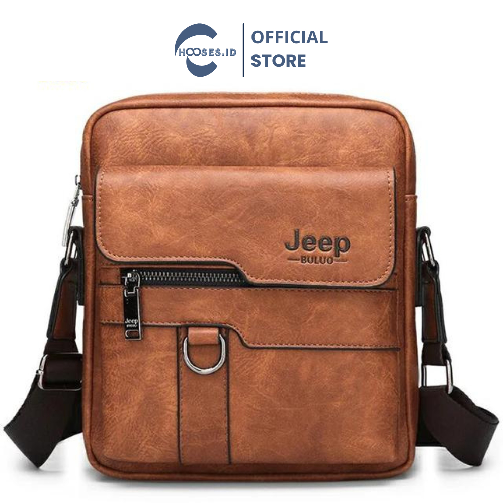 JEEP BULUO | Tas Slempang Pria Jeep Kulit Premium Berkualitas