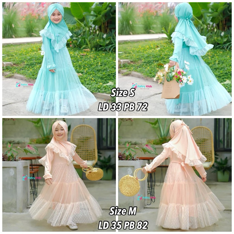 Ready Gamis Anak Perempuan Thalita The Series 2 (estimasi 3-7tahun) by Fahry Kids