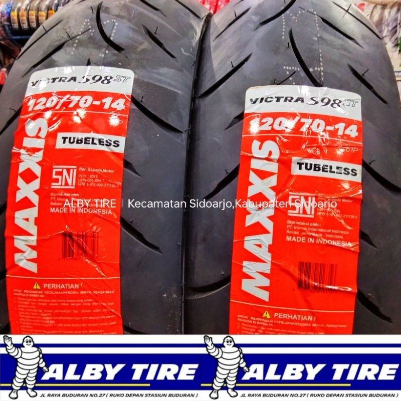 ban MAXXIS VICTRA S98ST 120/70 R14 TUBELESS