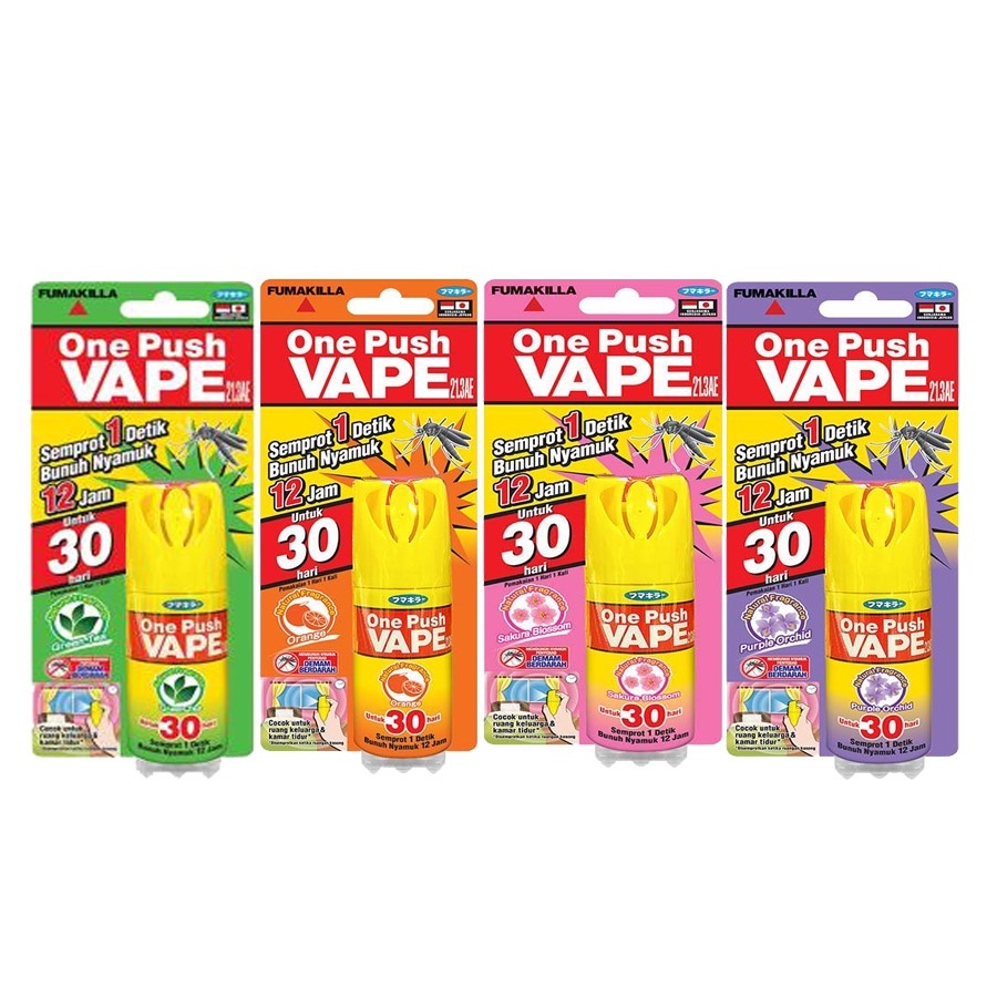 Fumakilla one push vape 30Hari, One push vape 30 hari, fumakilla one push, Hit one push