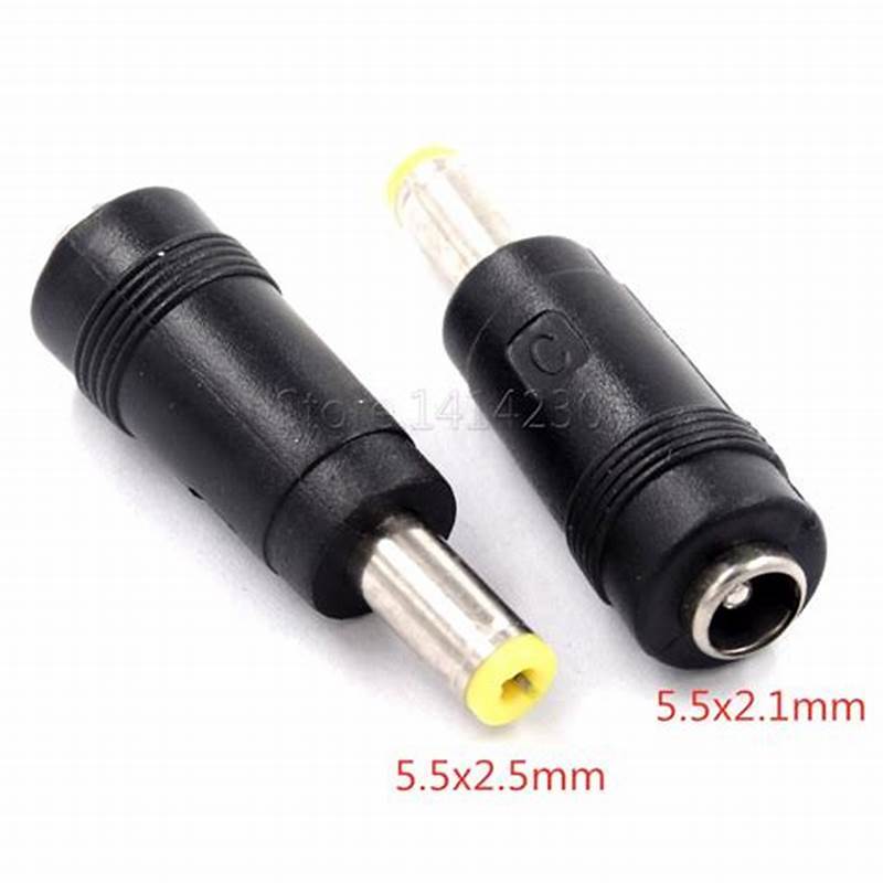 Converter Jack DC male Socket 5.5mm x 2.5mm Turn To FeMale 5.5mm x 2.1mm