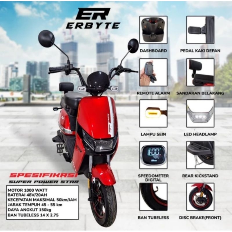 Sepeda Listrik Selis ERBYTE Super Star Promo Ramadhan