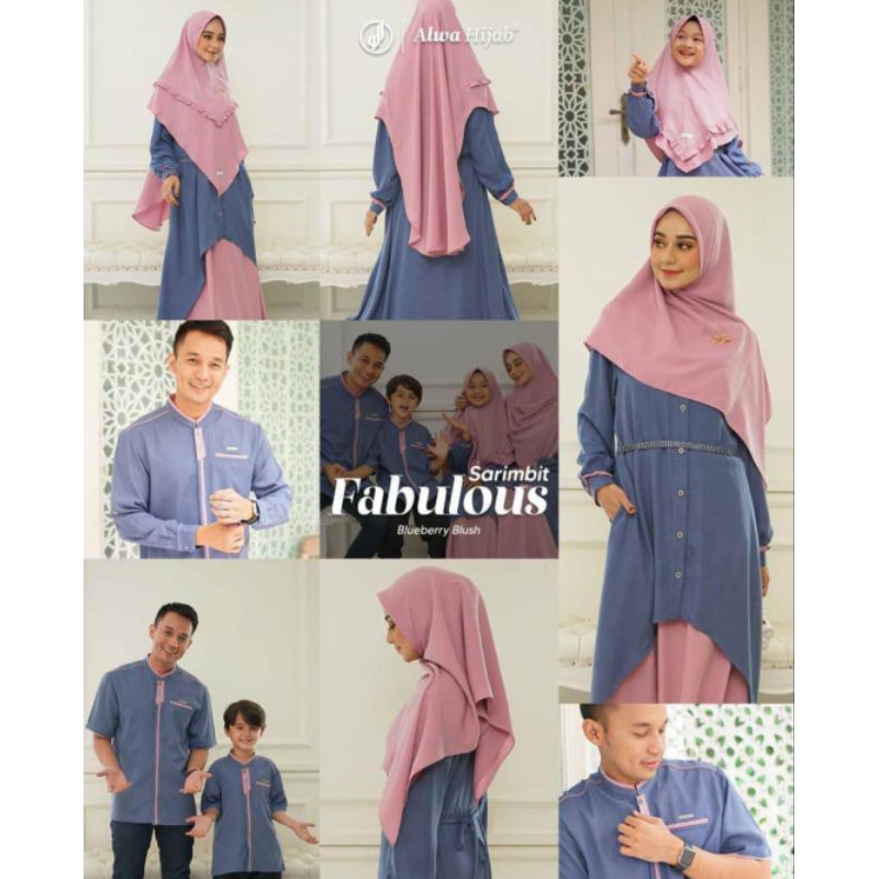 ALWA HIJAB SARIMBIT FABULOUS FAMILY COUPLE