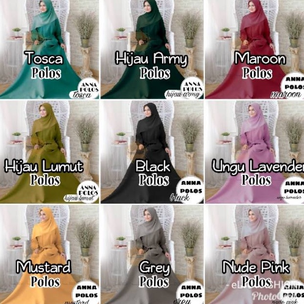 Menarik LY ELYE FASHION  ANNA S KATUN JEPANG GAUN GAMIS SYARI COTTON PLAIN BREASTFEED MOSLEM LONG DR
