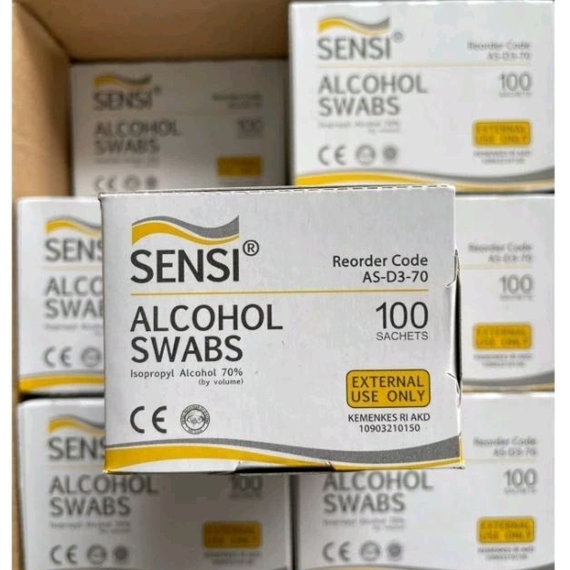 Sensi Alcohol Swab Isi 100 Pcs